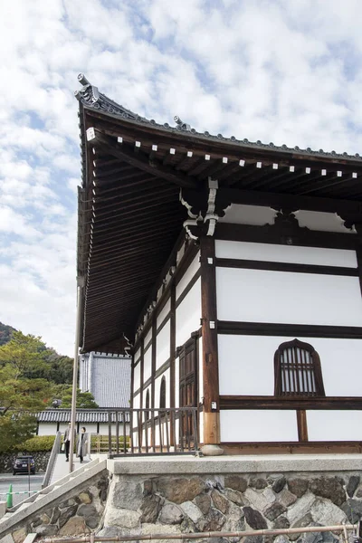 Starožitná japonská budova v chrámu Tenryu-ji Kjóto — Stock fotografie