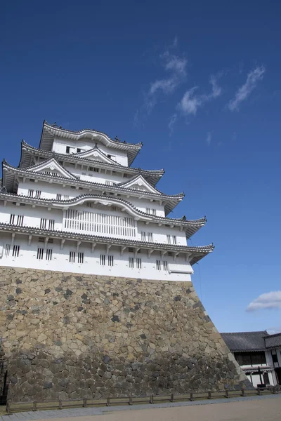Tenshukaku zamku Himeji po zakończeniu prac remontowych 2015 — Zdjęcie stockowe