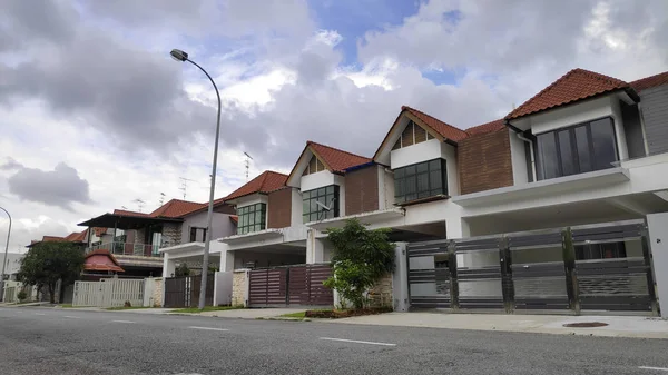 Vista general de casa terraza en Johor Malasia —  Fotos de Stock
