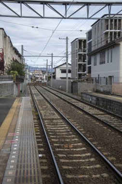 Japonya, Kyoto 'daki tren istasyonunun manzarası