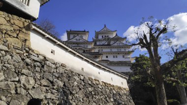 Himeji Kalesi sonbahar sezonunda Hyogo Bölgesi, Japonya 'da