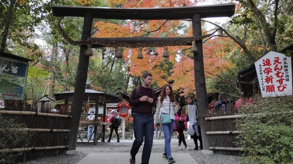 Visita turistica a Nonomiya-jinja a Kyoto — Foto Stock