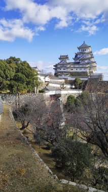 Himeji Kalesi sonbahar sezonunda Hyogo Bölgesi, Japonya 'da