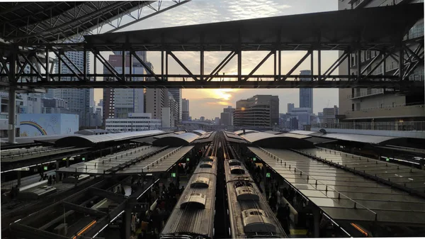 Osaka train station building, Japan — Stock Photo, Image