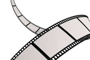 film şeridi izole