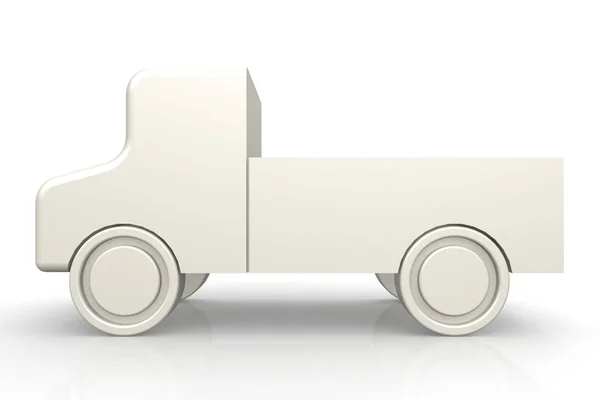 Modèle de camion blanc — Photo