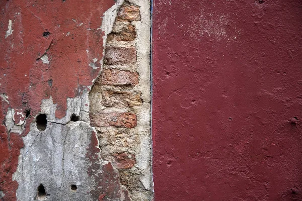 Alte rote Ziegelmauer — Stockfoto