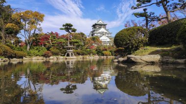 Osaka Kalesi Parkı 'nın manzarası