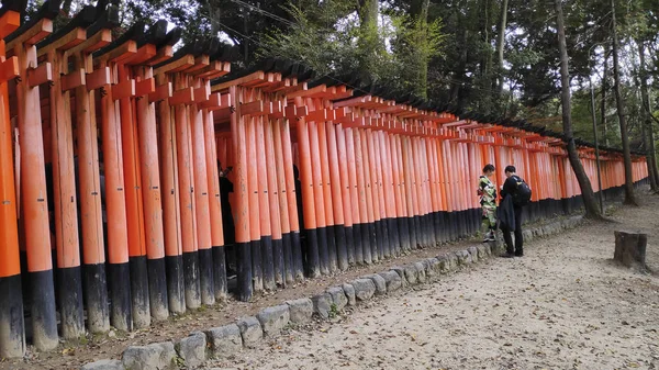 Visite touristique Sanctuaire Fushimi Inari à Kyoto Japon — Photo