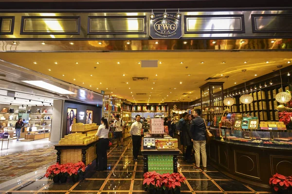 Singapore local TWG tea store at Singapore Changi Airport — ストック写真