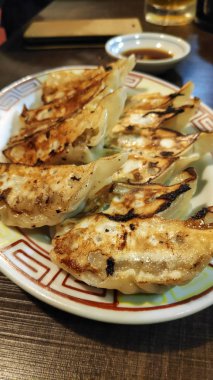 Masadaki tabakta Gyoza.