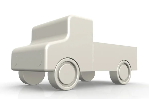白色卡车模型 — 图库照片