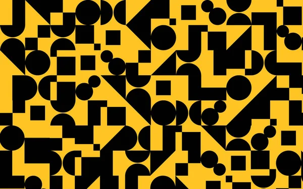 Siyah ve sarı renkli pürüzsüz desen — Stok fotoğraf