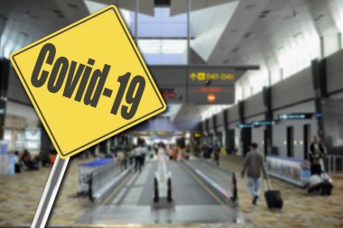 Corona Virüs Covid-19 ile havaalanı yolcusu