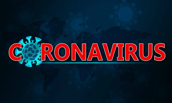 Coronavirus Propagó Por Todo Mundo Renderizado — Foto de Stock