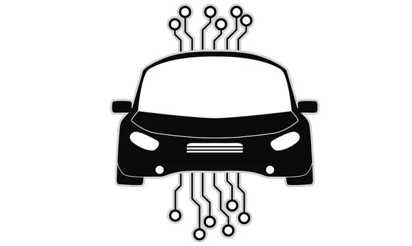 Autonomous Car Signal Circut Rendering — Stock Photo, Image