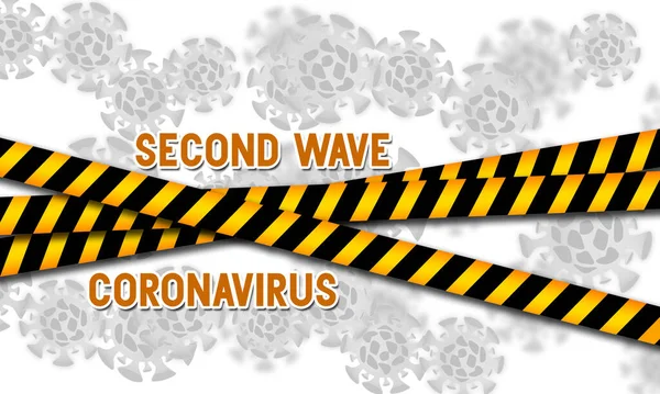 Koncepty Propuknutí Pandemie Druhého Typu Koronaviru Rendering — Stock fotografie