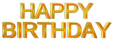 Doğum günün kutlu olsun - 3D illüstrasyon