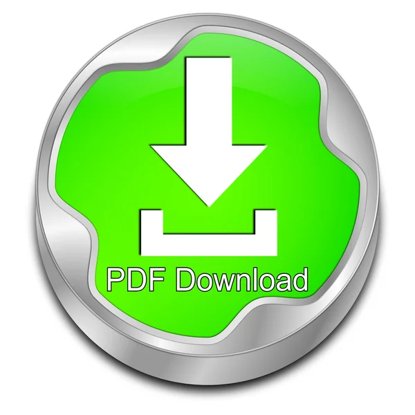 PDF Download tlačítko - 3d ilustrace — Stock fotografie