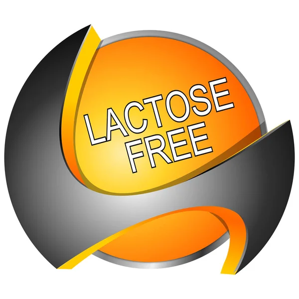Laktosefreie Taste - 3D-Illustration — Stockfoto
