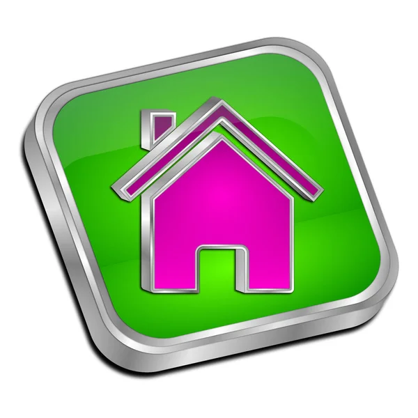 Home Button - ilustração 3D — Fotografia de Stock