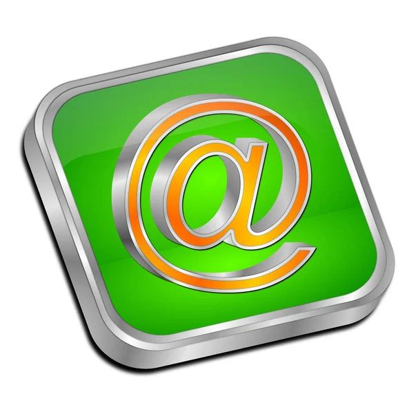 E-Mail przycisk - ilustracja 3d — Zdjęcie stockowe