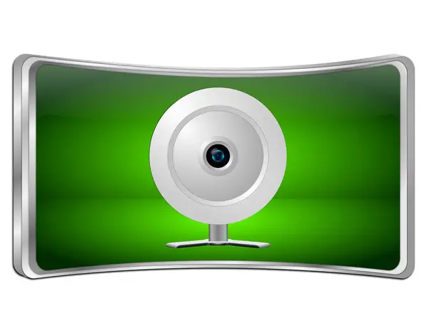 Knop met Webcam - 3d illustratie — Stockfoto