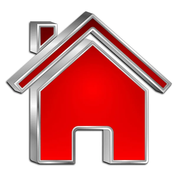 Home Symbol - 3D illustration — Stock Photo, Image