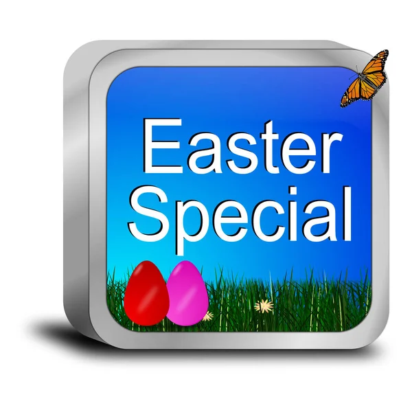 Ilustración especial botón 3d Pascua —  Fotos de Stock