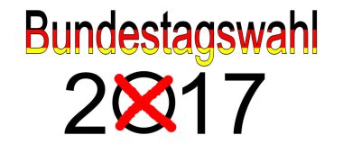Elections in Germany 2017  Bundestagswahl, illustration