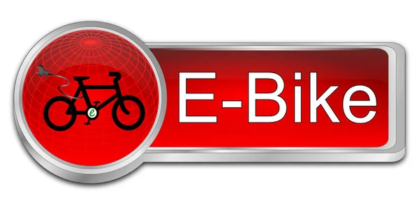 Botón E-Bike - Ilustración 3D — Foto de Stock