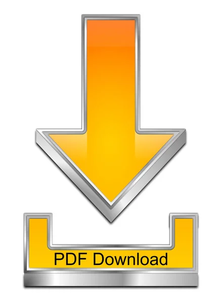 PDF Download Symbol - ilustração 3D — Fotografia de Stock