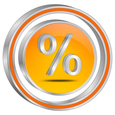 Düğme - 3d illüstrasyon indirimli