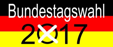 Elections in Germany 2017  Bundestagswahl - illustration clipart
