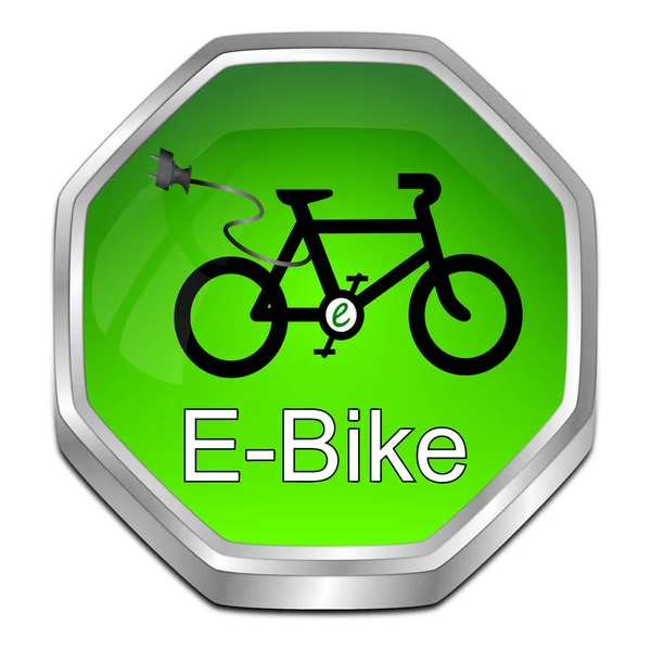 E-Bike-Taste - 3D-Abbildung — Stockfoto