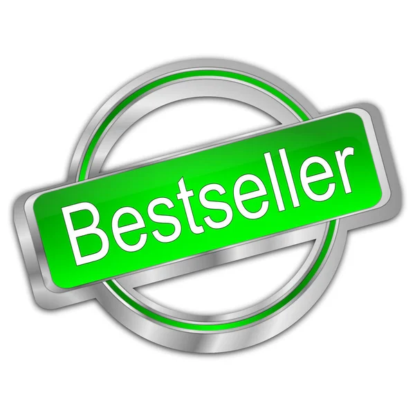 Botón Bestseller - Ilustración 3D — Foto de Stock