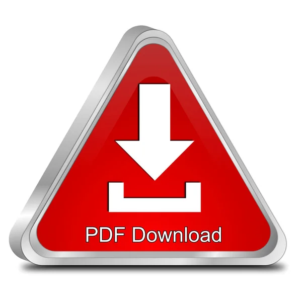 Pdf 下载按钮 3d 图 — 图库照片