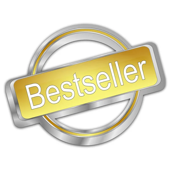 Botón Bestseller - Ilustración 3D — Foto de Stock
