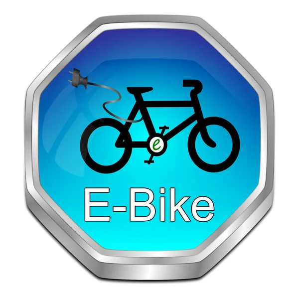 E-Bike knapp - 3d illustration — Stockfoto