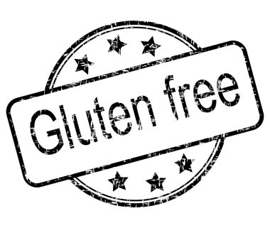 Gluten ücretsiz lastik damgası - illüstrasyon