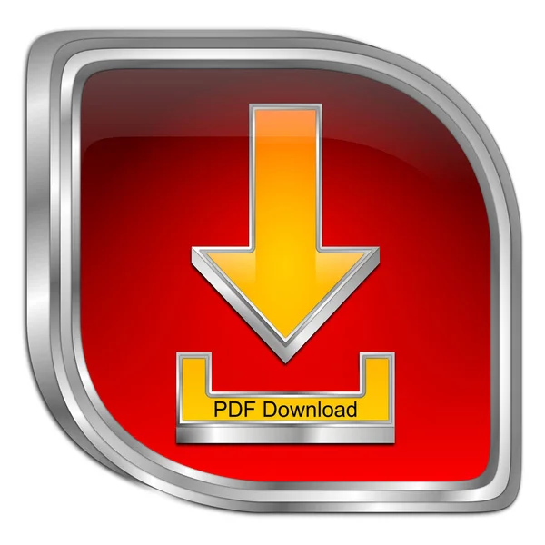 Κατεβάστε το PDF κουμπί - 3d απεικόνιση — Φωτογραφία Αρχείου