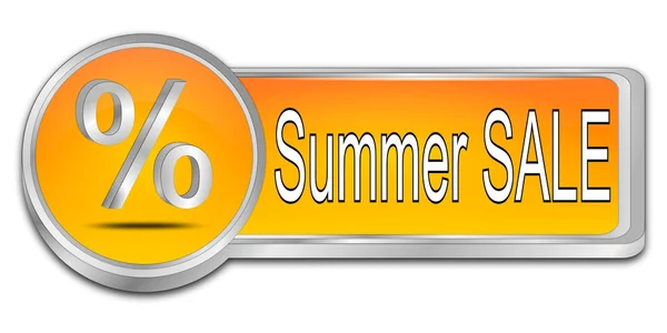 Summer Sale Button - 3D illustration — Stock Photo, Image