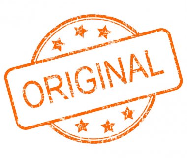 Orijinal lastik damgası - illüstrasyon