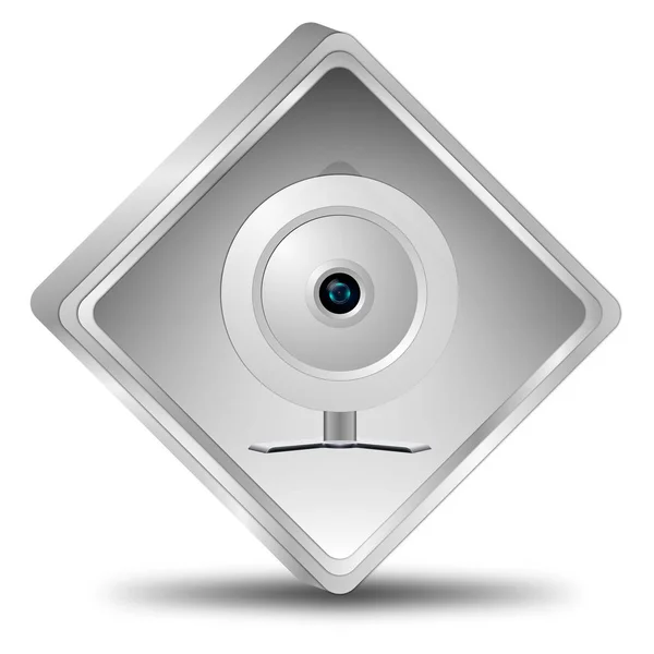 Knop met Webcam - 3d illustratie — Stockfoto