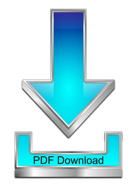 PDF Download symbool - 3d illustratie — Stockfoto