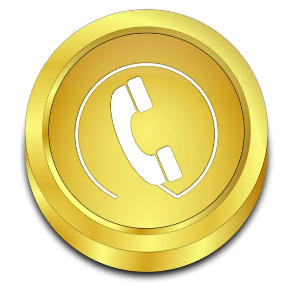 Telefon Ring-knappen - 3d illustration — Stockfoto