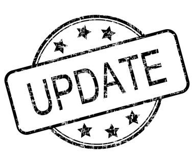 Güncelleştirme lastik damgası - illüstrasyon