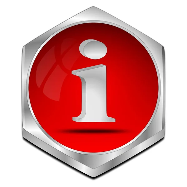 Information Button - 3D illustration — Stock Photo, Image