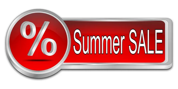 Summer Sale Button - 3D illustration — Stock Photo, Image