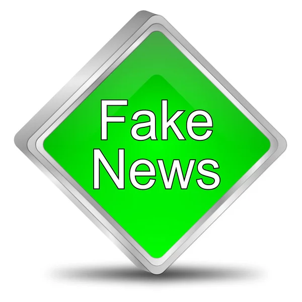 Fake News button - 3D illustration — Stock Photo, Image